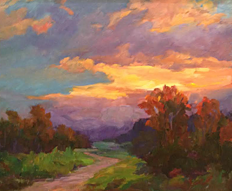 Sunset's Glow Ruth Stringham Nordstrom 20x24 Oil $2400.00